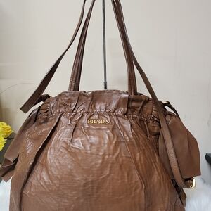 Prada Brown Leather Women's Bag